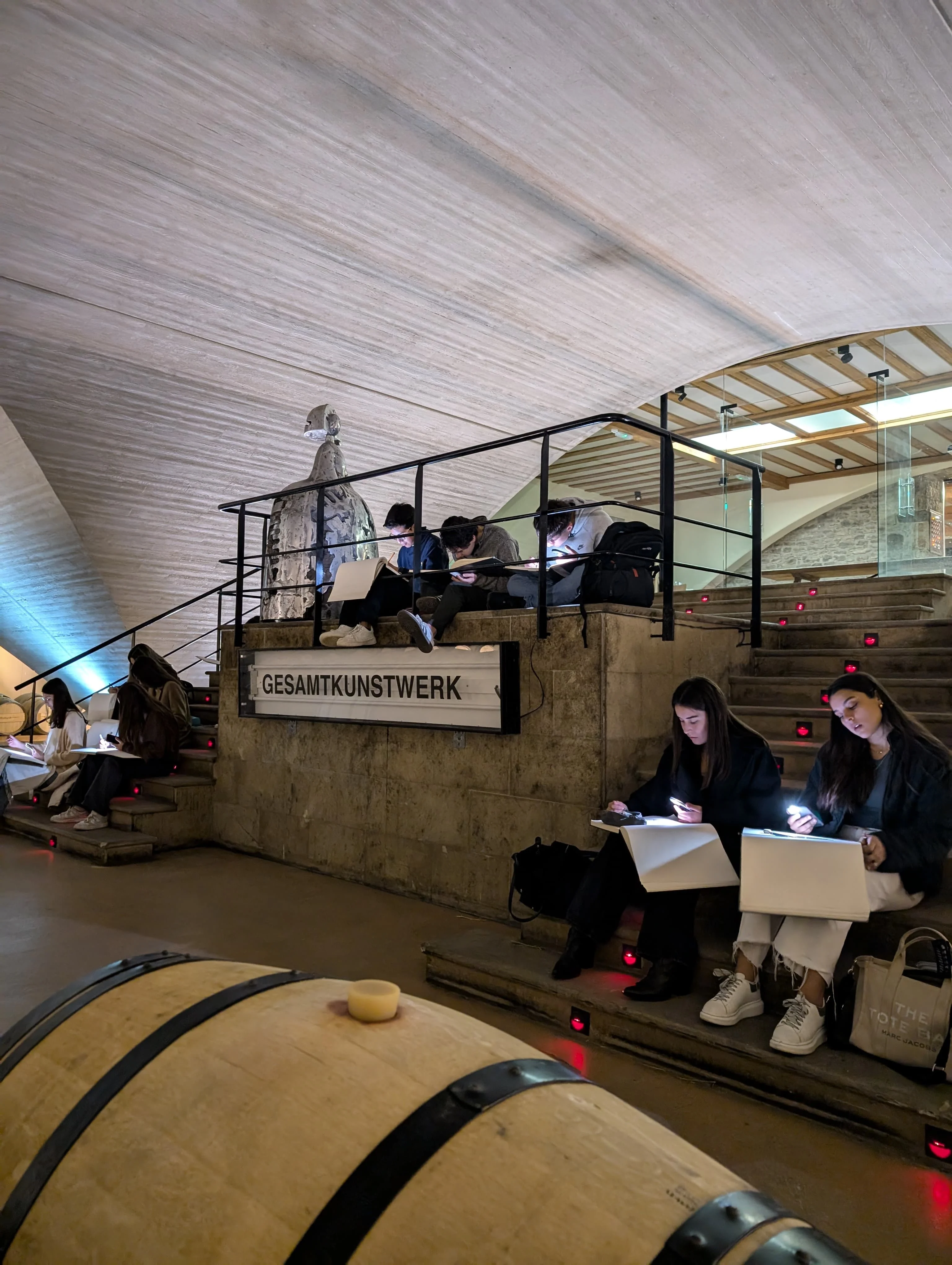 Estudiantes de arquitectura en Otazu